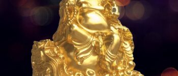 Tượng Phật Di Lặc dát vàng 9999 cao 47cm nặng 20kg
